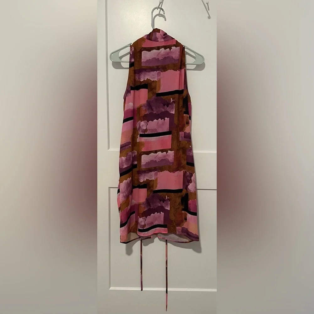 Bar III Pink and Brown Midi Dress - Picture 5 of 10